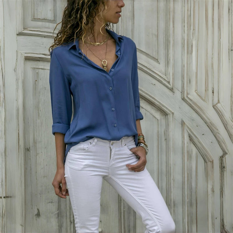 Amalfi Satin Blouse