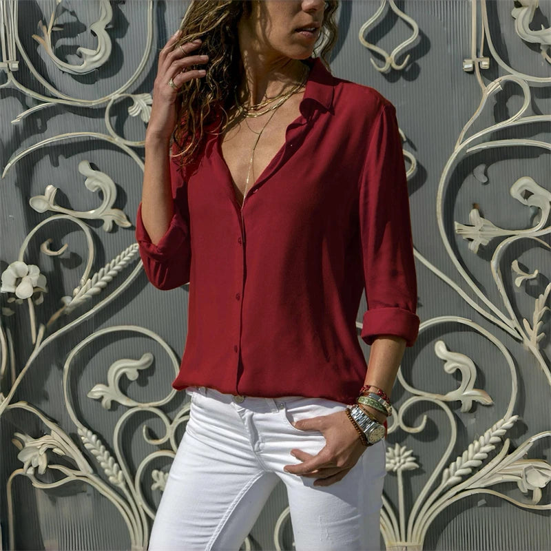 Amalfi Satin Blouse