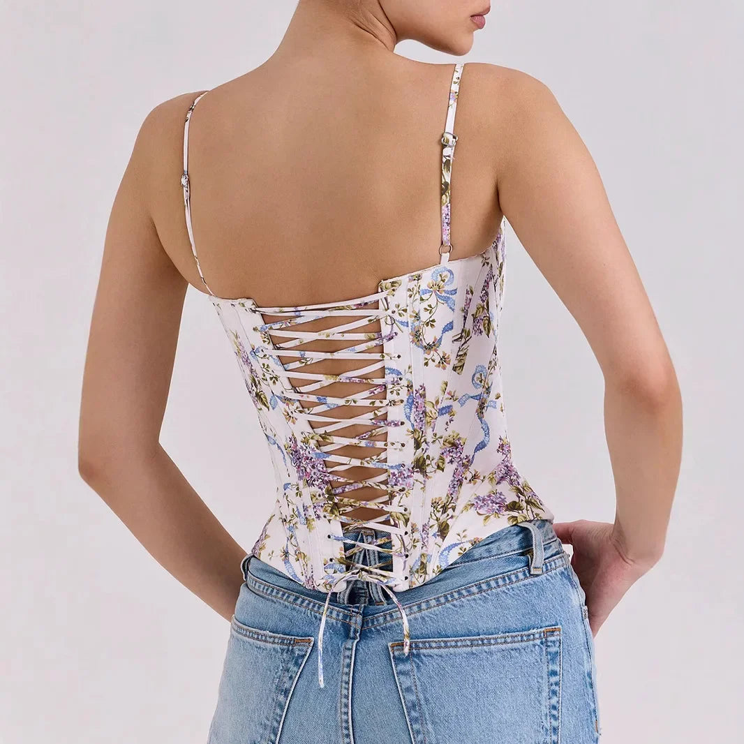 Ravello Floral Corset Top